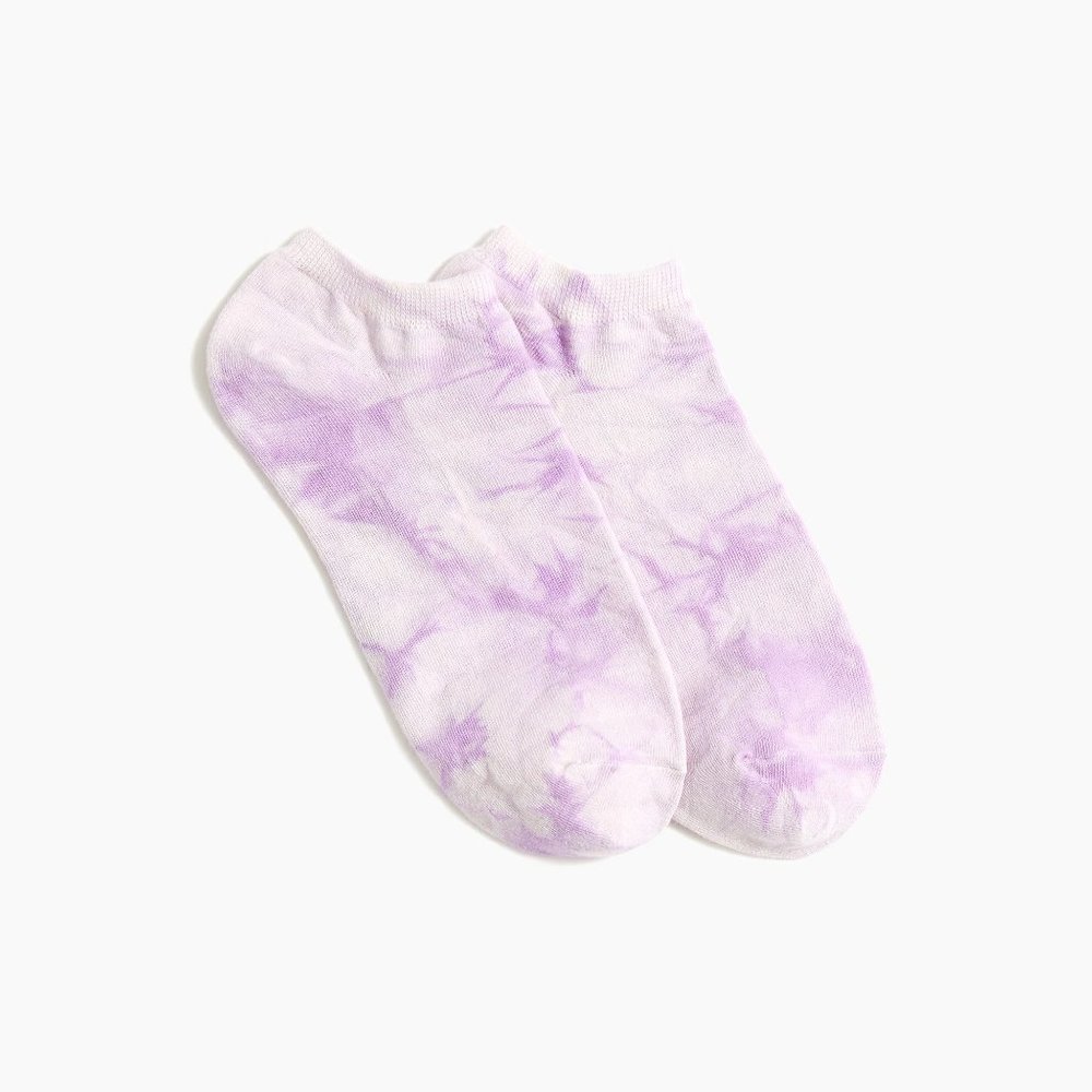 NWT J.Crew Factory Purple Swirl Ankle Socks